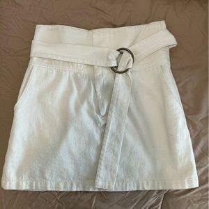 white jean skirt